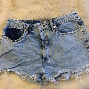 High rise jean shorts size 28